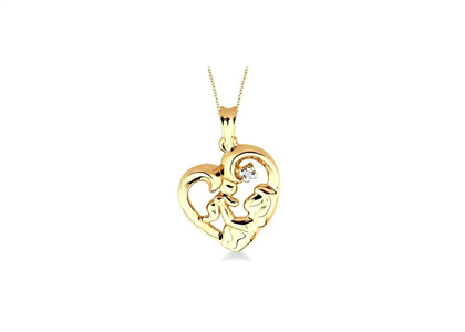 Rhodium Plated | Heart Pendants